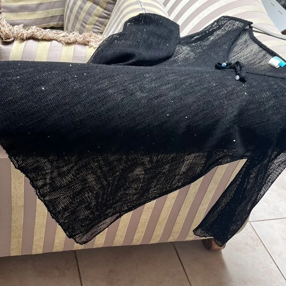 Dotti Black Lace Swim Coverup - Picture 5 of 10